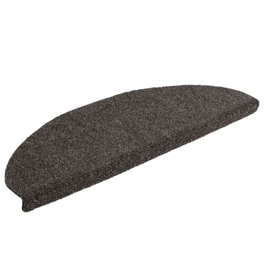 Trapmatten Zelfklevend 15 stuks 65x21x4 cm Antraciet Halfrond Groot is nu te koop bij PeponiXL, paradijselijk wonen!