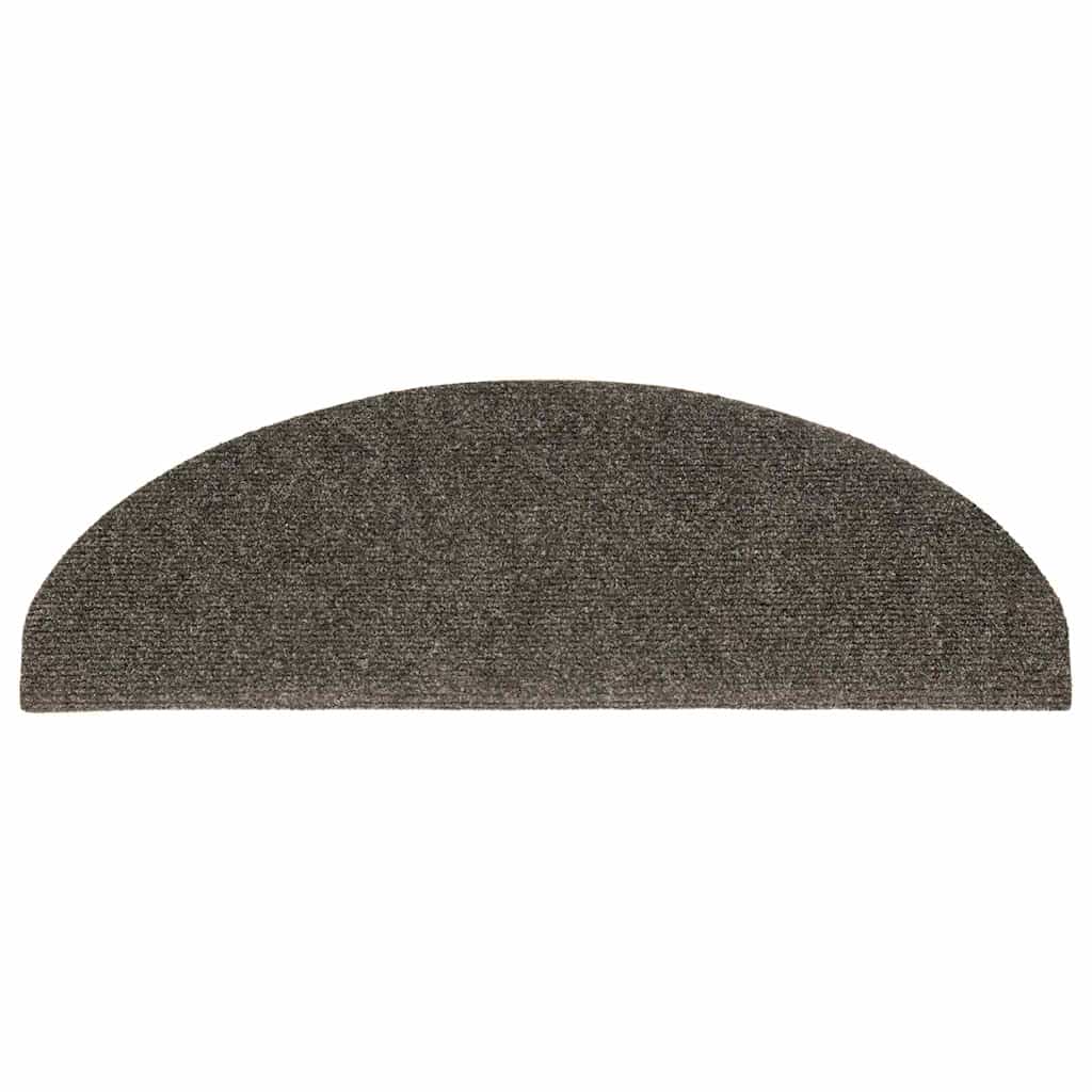 Trapmatten Zelfklevend 15 stuks 65x21x4 cm Antraciet Halfrond Groot is nu te koop bij PeponiXL, paradijselijk wonen!