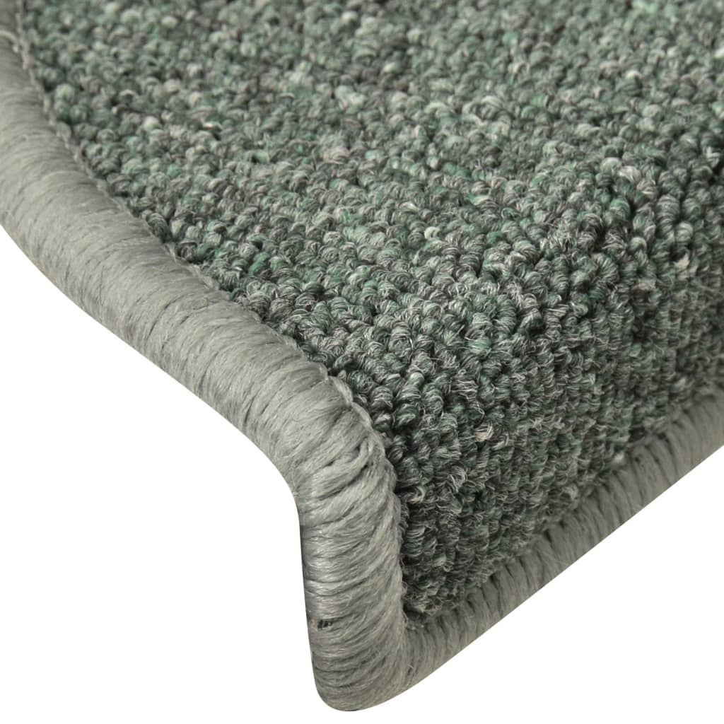 Trapmatten 15 st 56x17x3 cm Donkergroen Halfrond