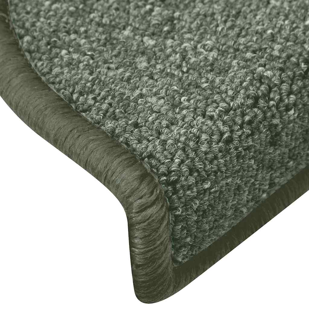 Trapmatten 15 st 65x24x4 cm Donkergroen Halfrond Groot