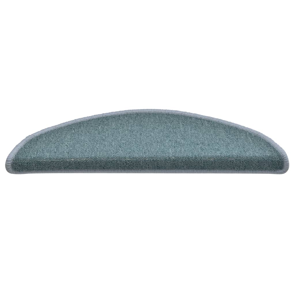 Trapmatten 15 st 56x17x3 cm Zeeblauw Halfrond