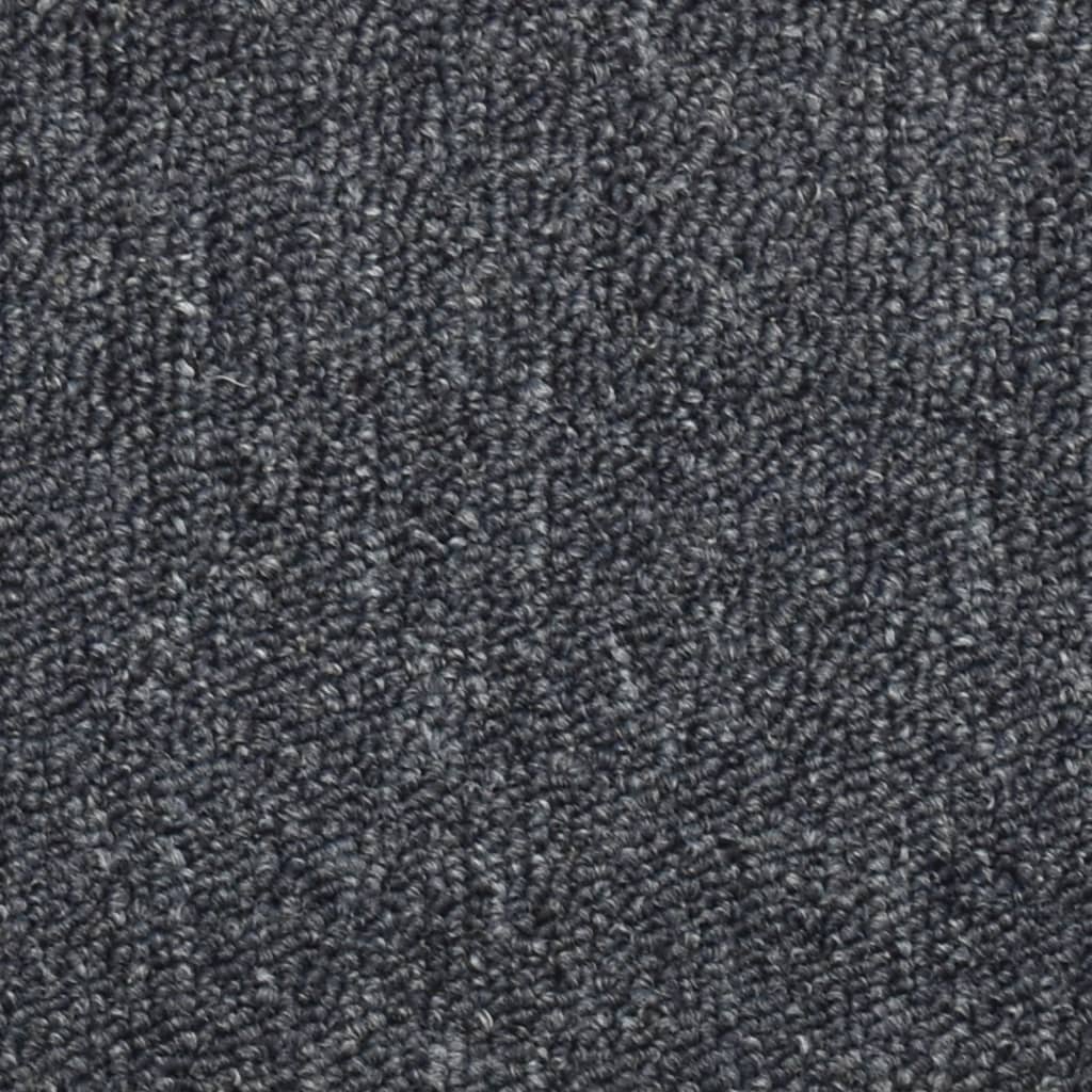 Trapmatten 15 st 56x17x3 cm donkergrijs en blauw halfrond