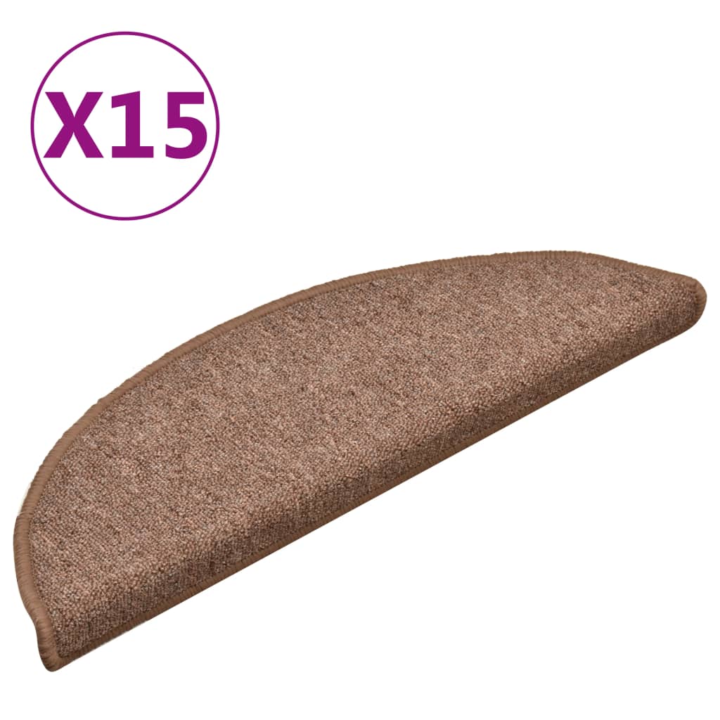 Trapmatten 15 st 56x17x3 cm bruin