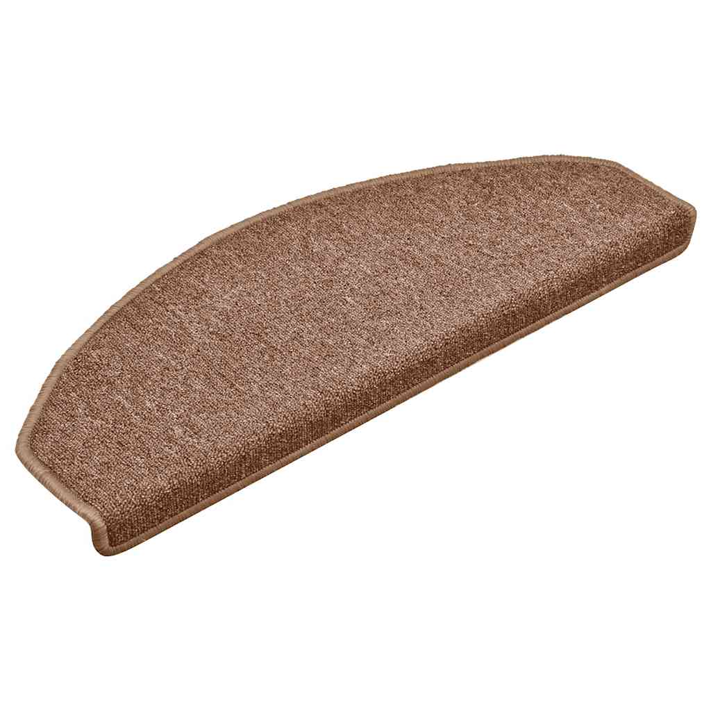 Trapmatten 15 st 65x24x4 cm Bruin Halfrond Groot