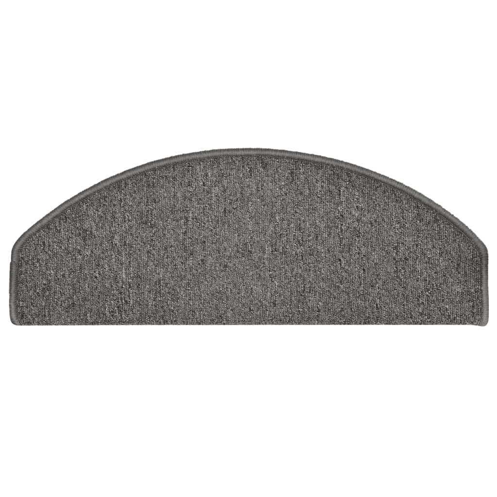 Trapmatten 15 st 65x24x4 cm Donkergrijs Halfrond Groot