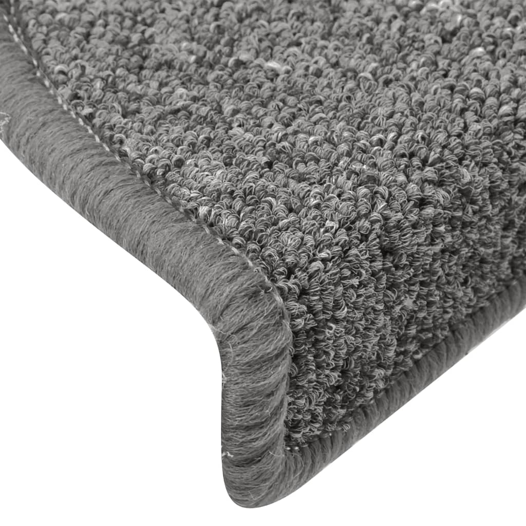 Trapmatten 15 st 65x24x4 cm Donkergrijs Halfrond Groot