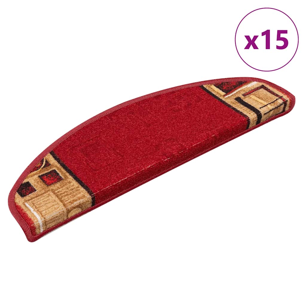 Trapmatten zelfklevend 15 st 65x21x4 cm rood is nu te koop bij PeponiXL, paradijselijk wonen!