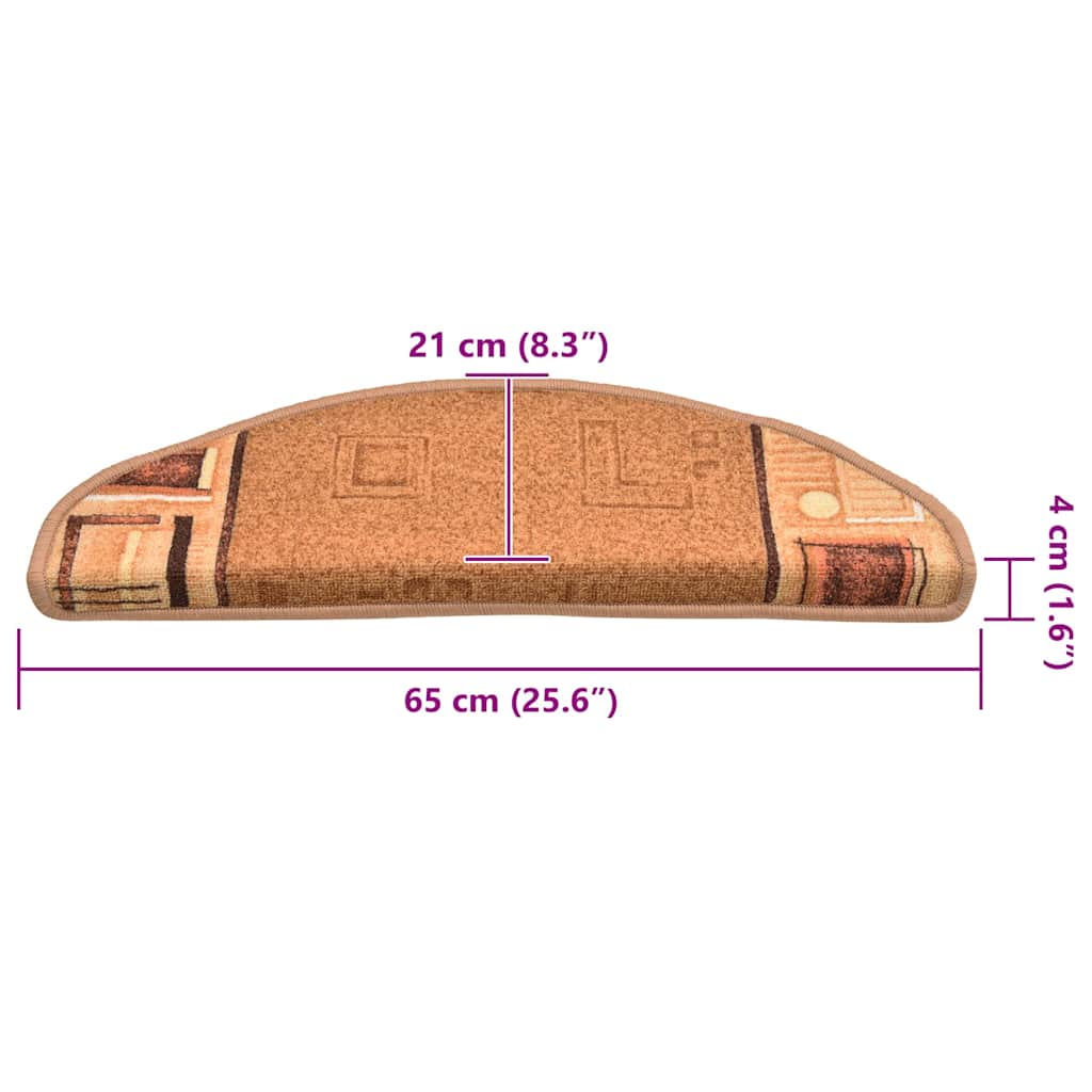 Trapmatten zelfklevend 15 st 65x21x4 cm beige is nu te koop bij PeponiXL, paradijselijk wonen!