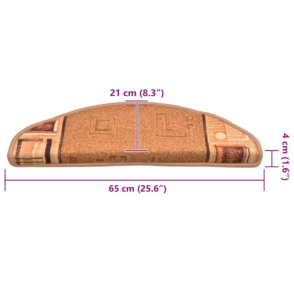 Trapmatten zelfklevend 15 st 65x21x4 cm beige is nu te koop bij PeponiXL, paradijselijk wonen!