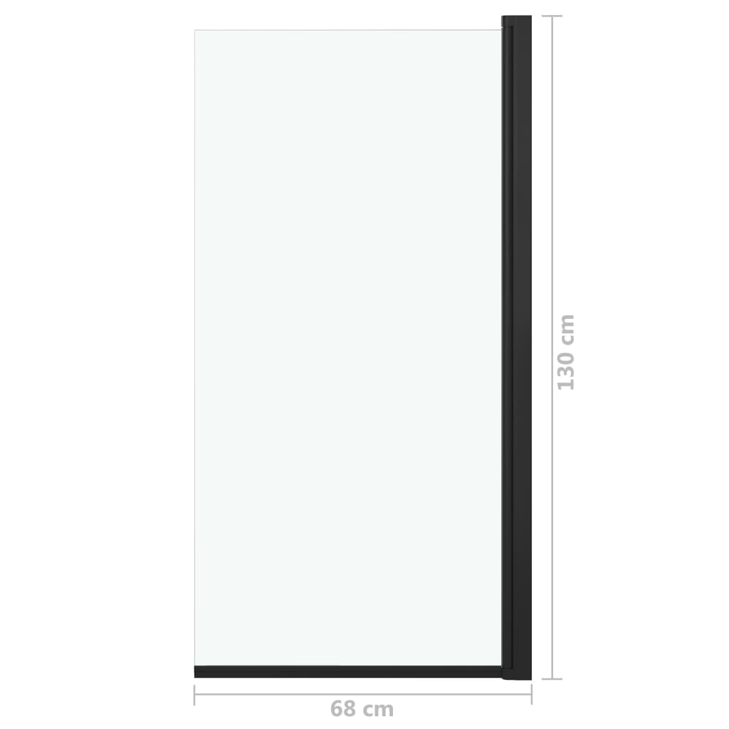 Douchewand 68x130 cm ESG zwart is nu te koop bij PeponiXL, paradijselijk wonen!