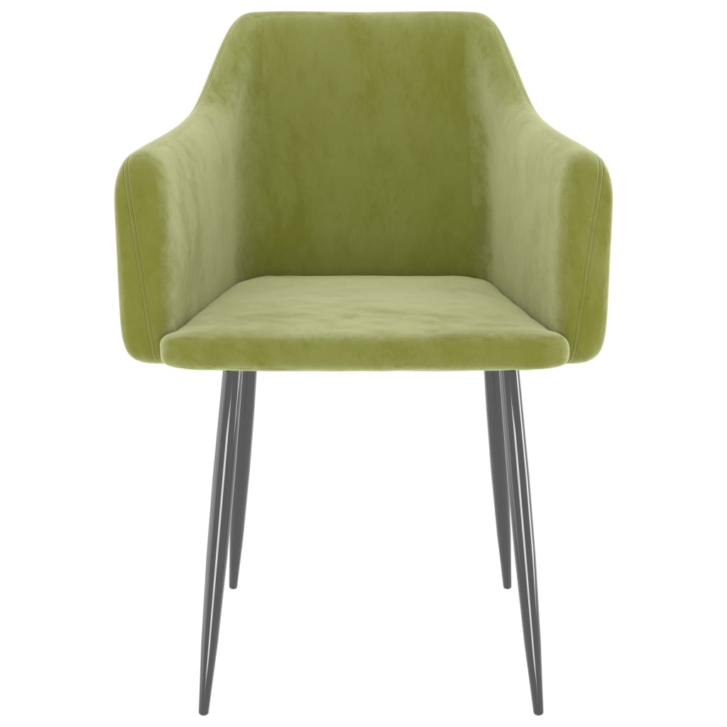 Eetkamerstoelen 2 st fluweel lichtgroen is nu te koop bij PeponiXL, paradijselijk wonen!