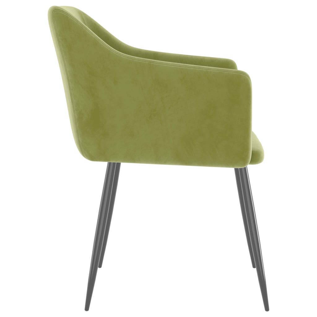 Eetkamerstoelen 2 st fluweel lichtgroen is nu te koop bij PeponiXL, paradijselijk wonen!