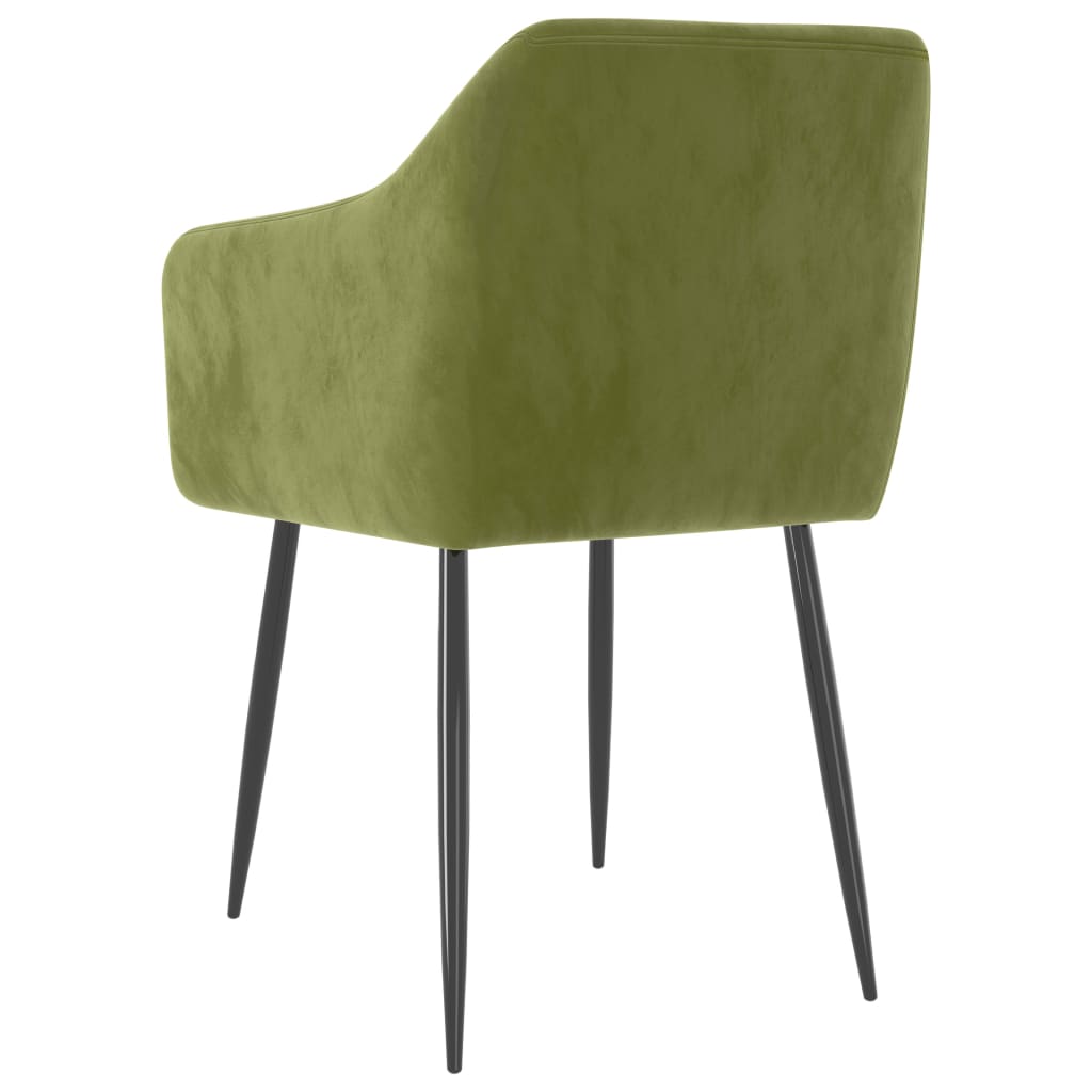 Eetkamerstoelen 2 st fluweel lichtgroen is nu te koop bij PeponiXL, paradijselijk wonen!
