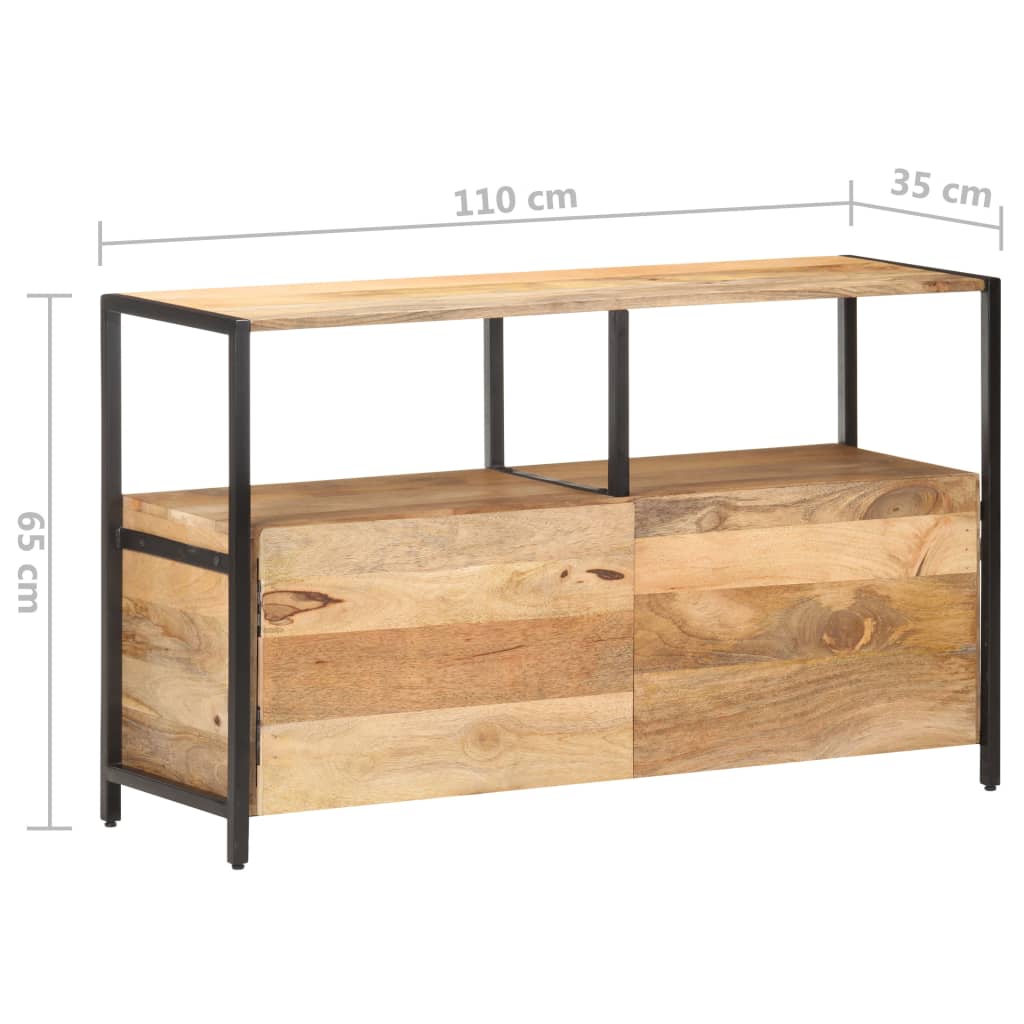 Dressoir 110x35x65 cm massief mangohout is nu te koop bij PeponiXL, paradijselijk wonen!