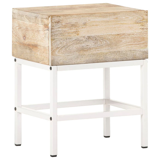 Nachtkastje 40x30x50 cm massief mangohout is nu te koop bij PeponiXL, paradijselijk wonen!