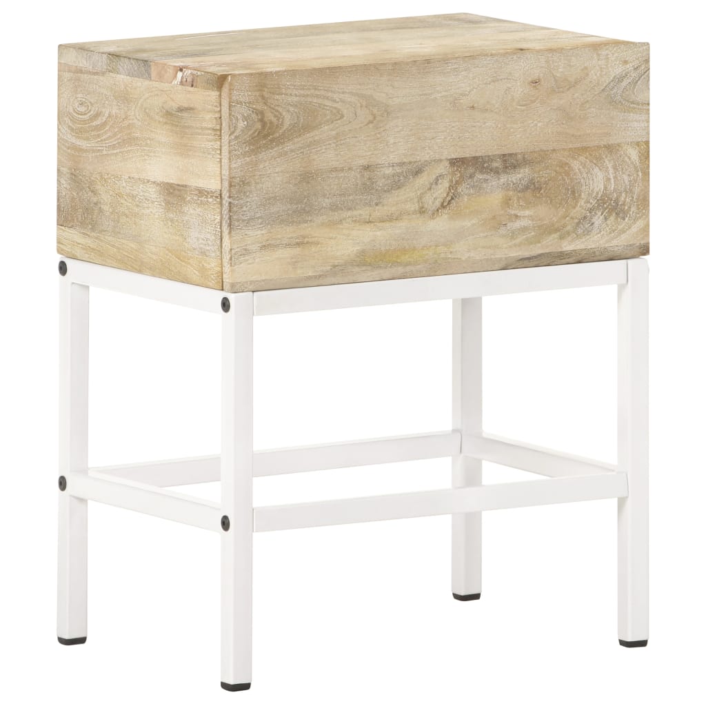 Nachtkastje 40x30x50 cm massief mangohout is nu te koop bij PeponiXL, paradijselijk wonen!