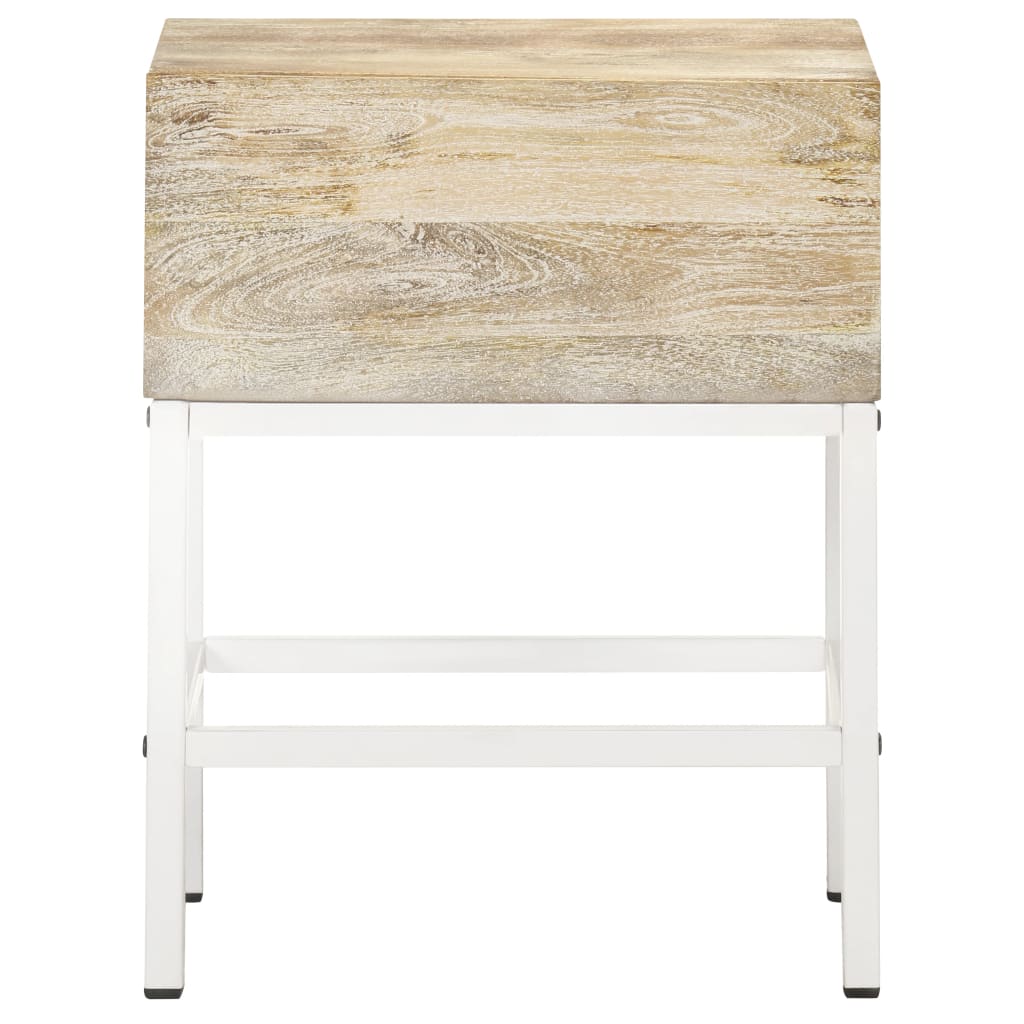 Nachtkastje 40x30x50 cm massief mangohout is nu te koop bij PeponiXL, paradijselijk wonen!