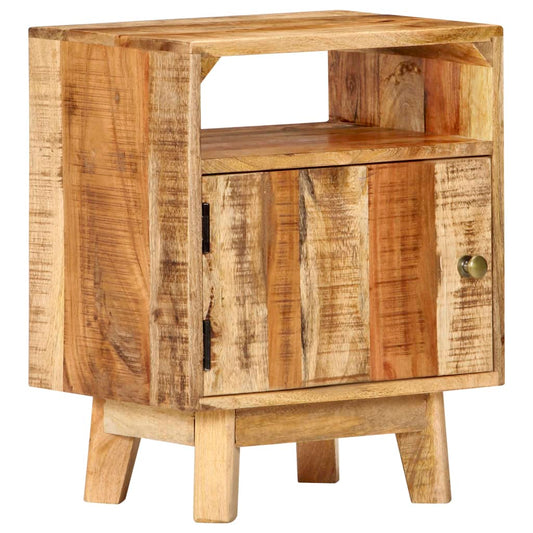 Nachtkastje 40x30x50 cm ruw mangohout is nu te koop bij PeponiXL, paradijselijk wonen!