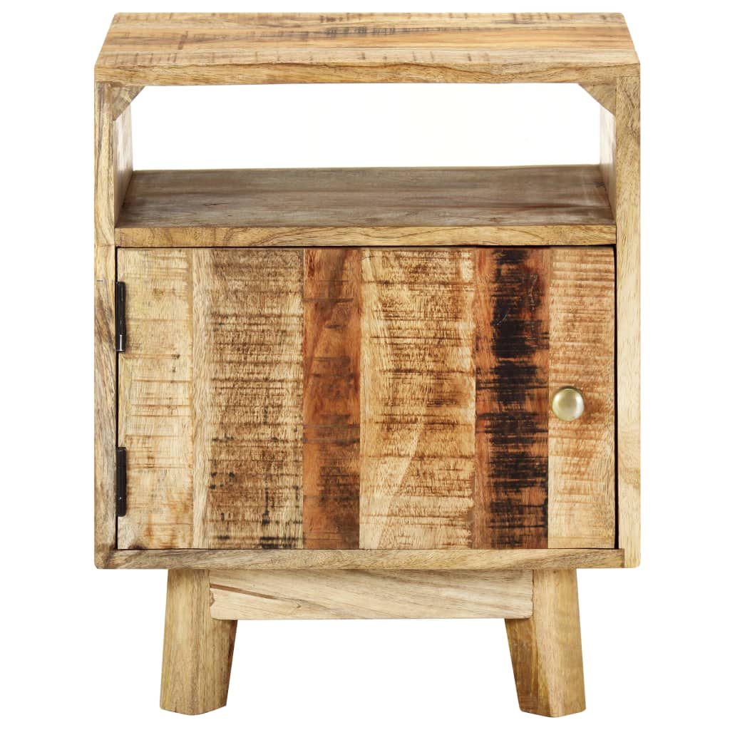 Nachtkastje 40x30x50 cm ruw mangohout is nu te koop bij PeponiXL, paradijselijk wonen!