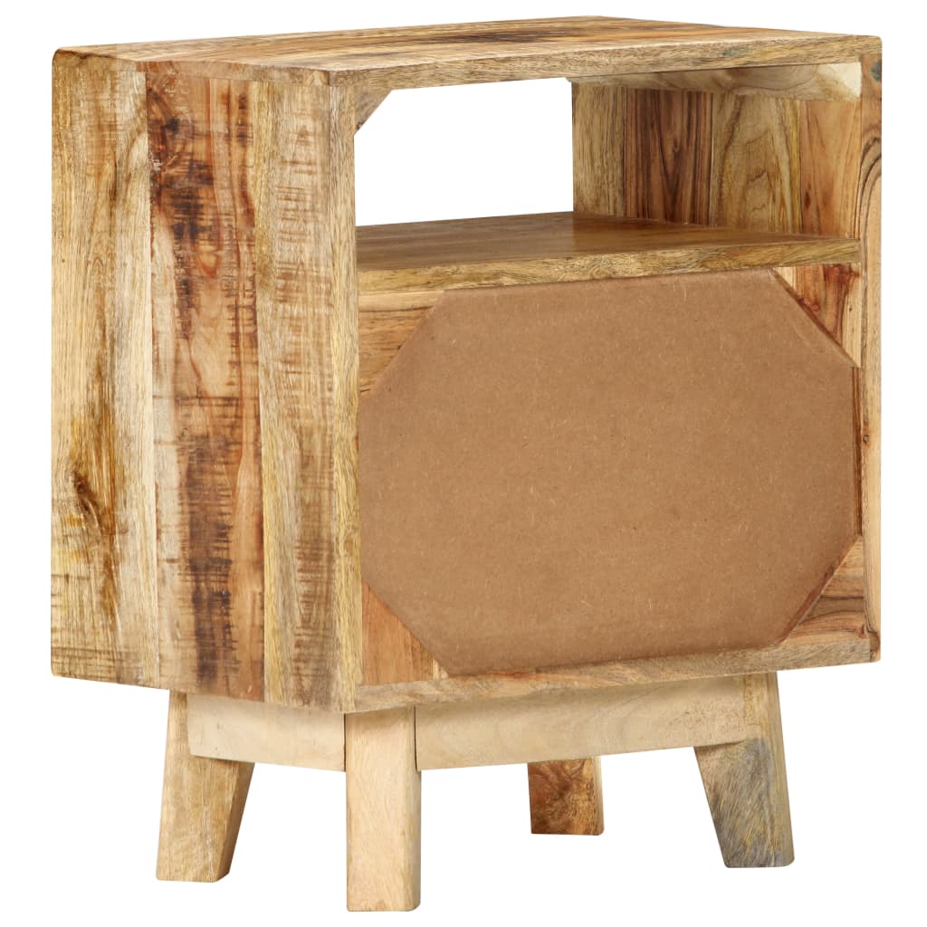 Nachtkastje 40x30x50 cm ruw mangohout is nu te koop bij PeponiXL, paradijselijk wonen!