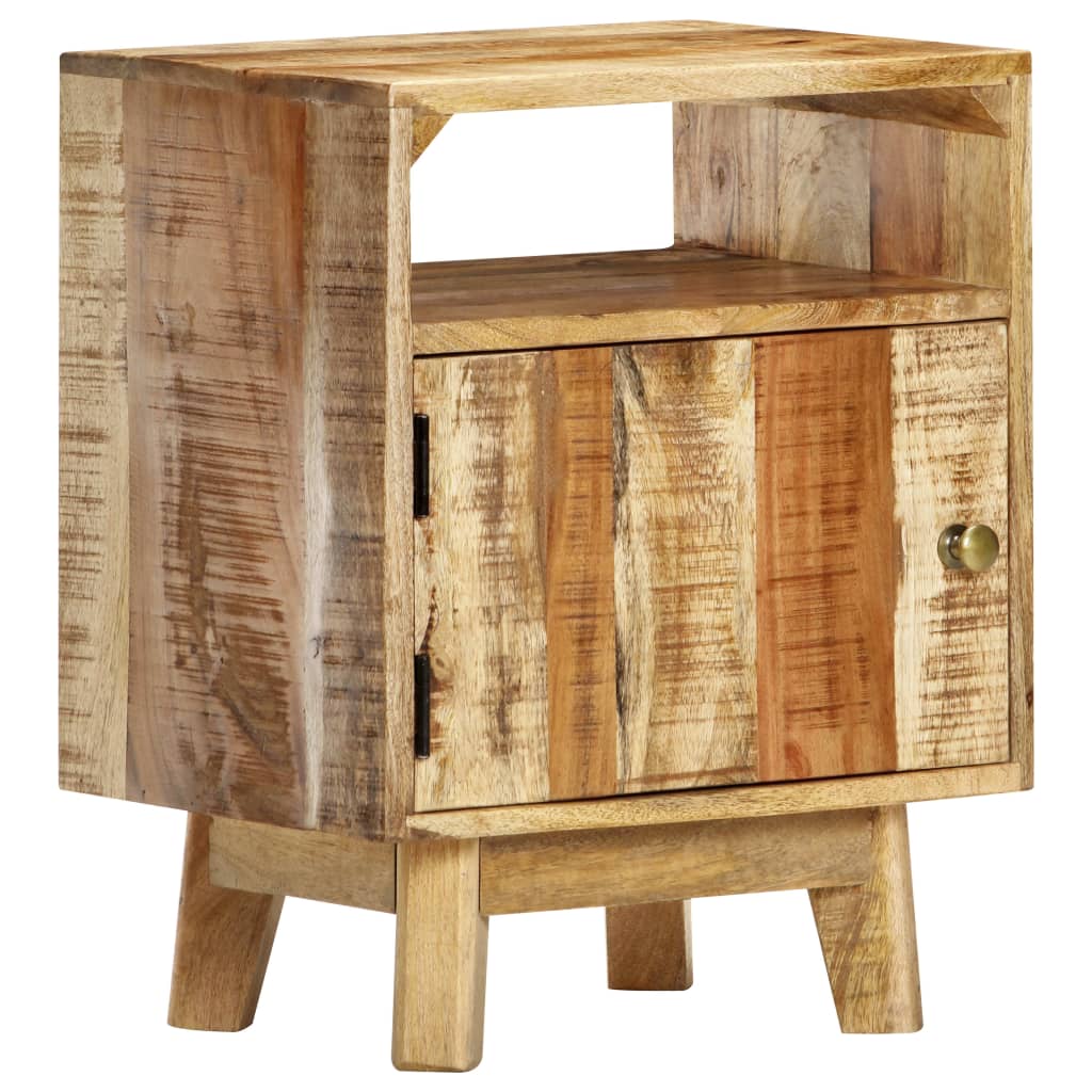 Nachtkastje 40x30x50 cm ruw mangohout is nu te koop bij PeponiXL, paradijselijk wonen!