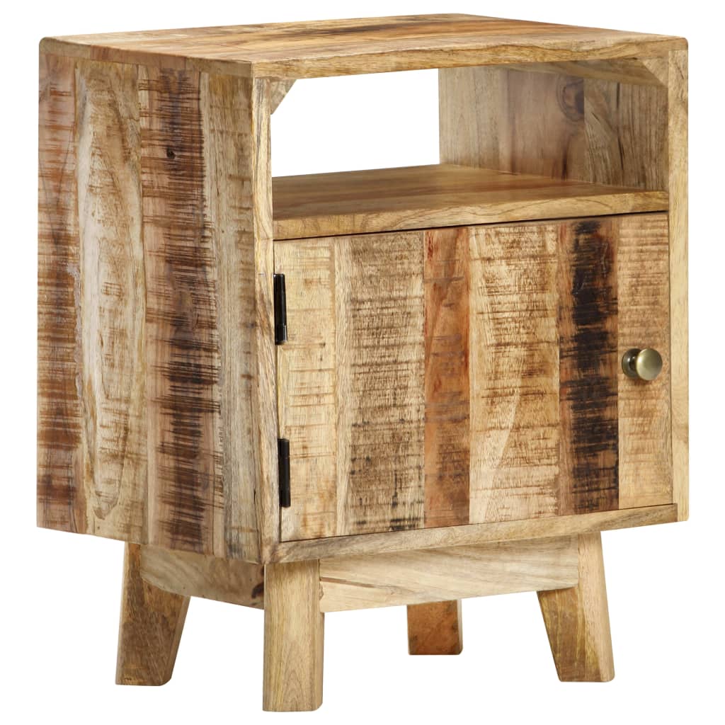 Nachtkastje 40x30x50 cm ruw mangohout is nu te koop bij PeponiXL, paradijselijk wonen!