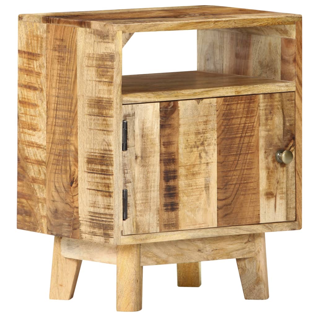 Nachtkastje 40x30x50 cm ruw mangohout is nu te koop bij PeponiXL, paradijselijk wonen!