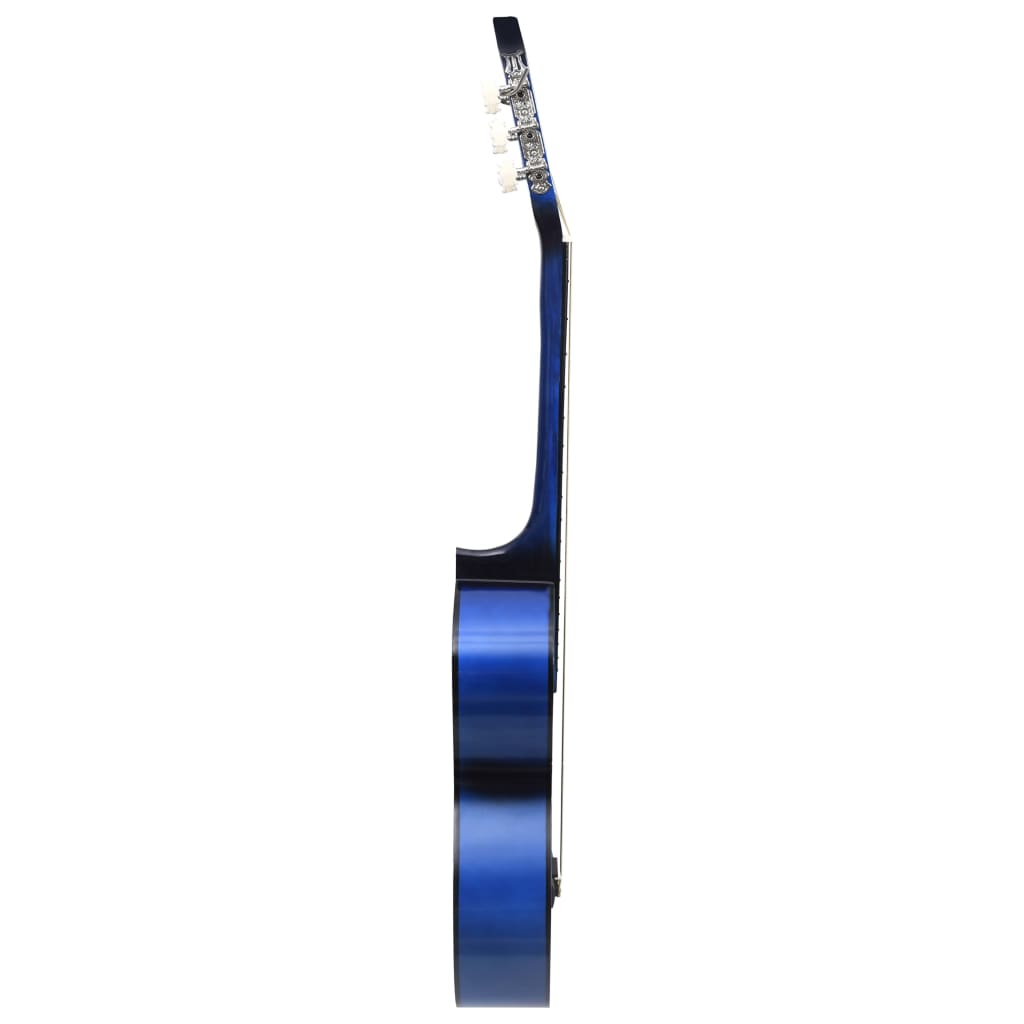 Gitaar klassiek beginner met tas 4/4 39" blauw is nu te koop bij PeponiXL, paradijselijk wonen!