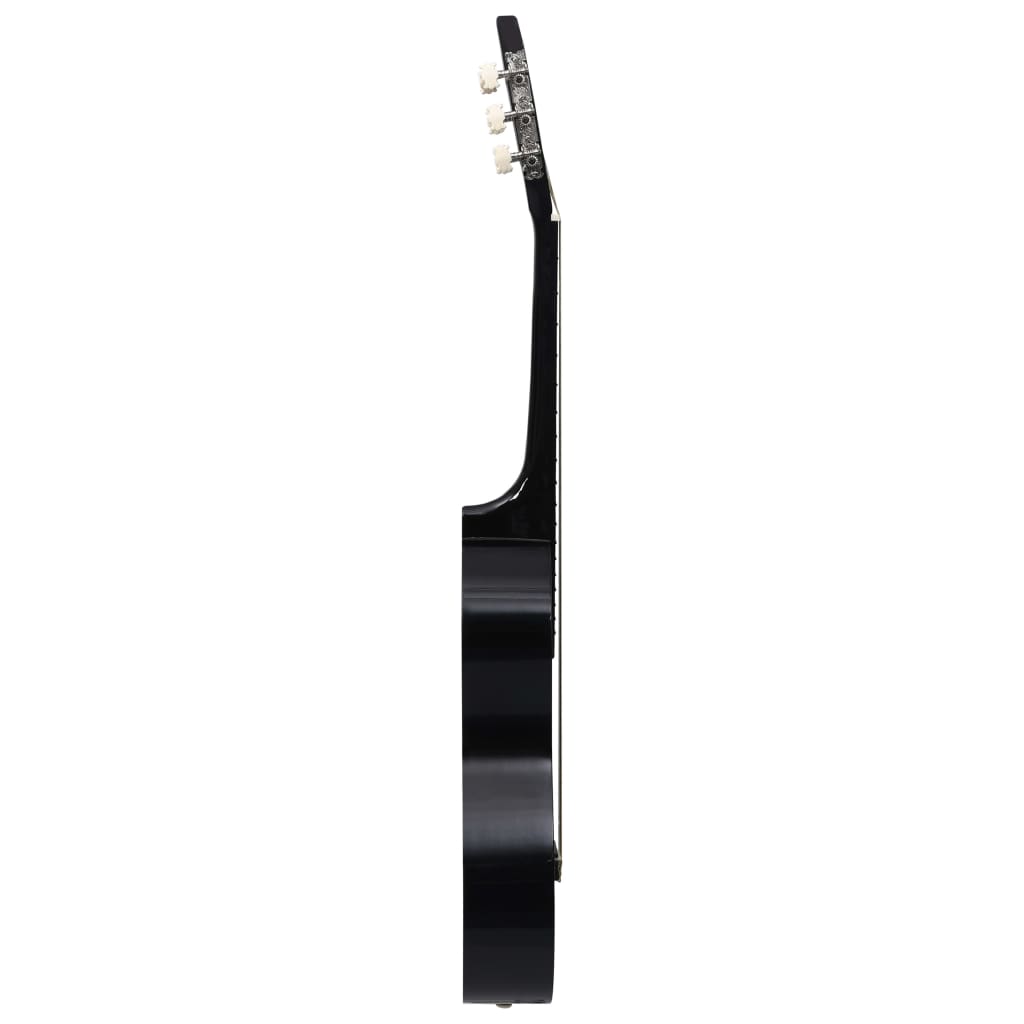 Gitaar klassiek beginner kinderen met tas 1/2 34" zwart is nu te koop bij PeponiXL, paradijselijk wonen!