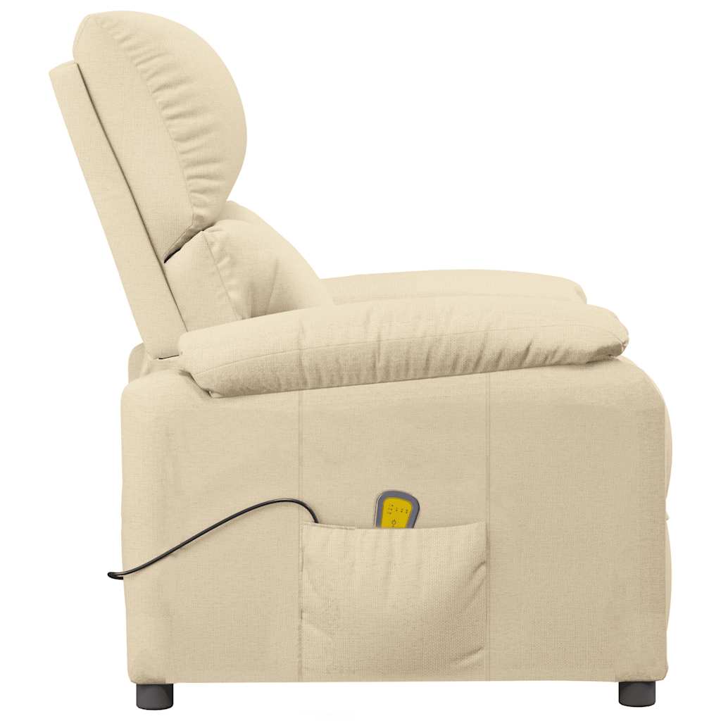 Massagestoel stof crèmekleurig is nu te koop bij PeponiXL, paradijselijk wonen!