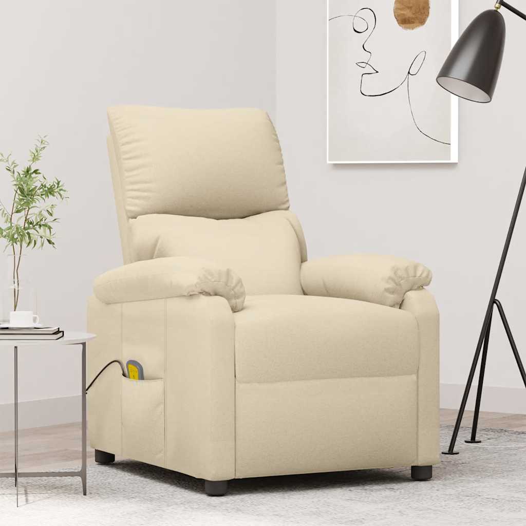 Massagestoel stof crèmekleurig is nu te koop bij PeponiXL, paradijselijk wonen!