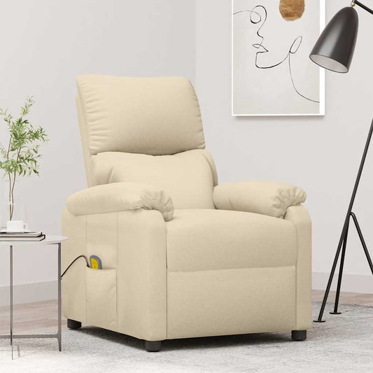 Massagestoel stof crèmekleurig is nu te koop bij PeponiXL, paradijselijk wonen!