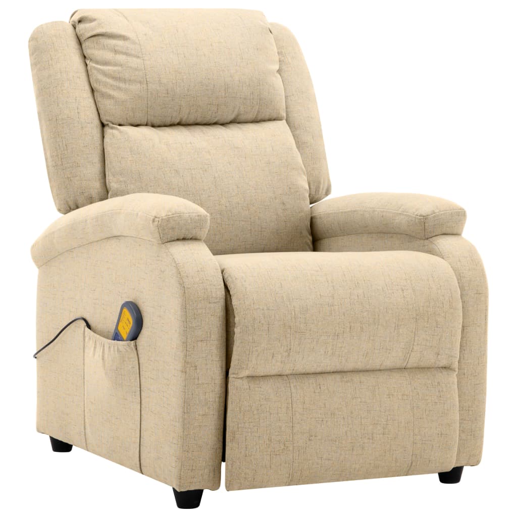 Massagestoel stof crèmekleurig is nu te koop bij PeponiXL, paradijselijk wonen!