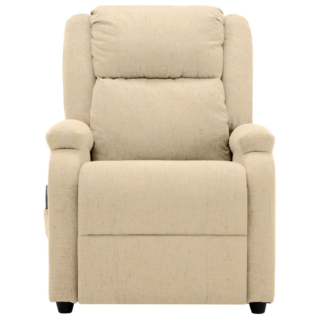 Massagestoel stof crèmekleurig is nu te koop bij PeponiXL, paradijselijk wonen!