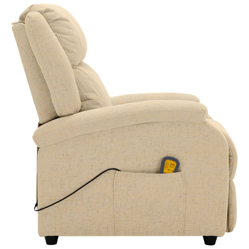 Massagestoel stof crèmekleurig is nu te koop bij PeponiXL, paradijselijk wonen!