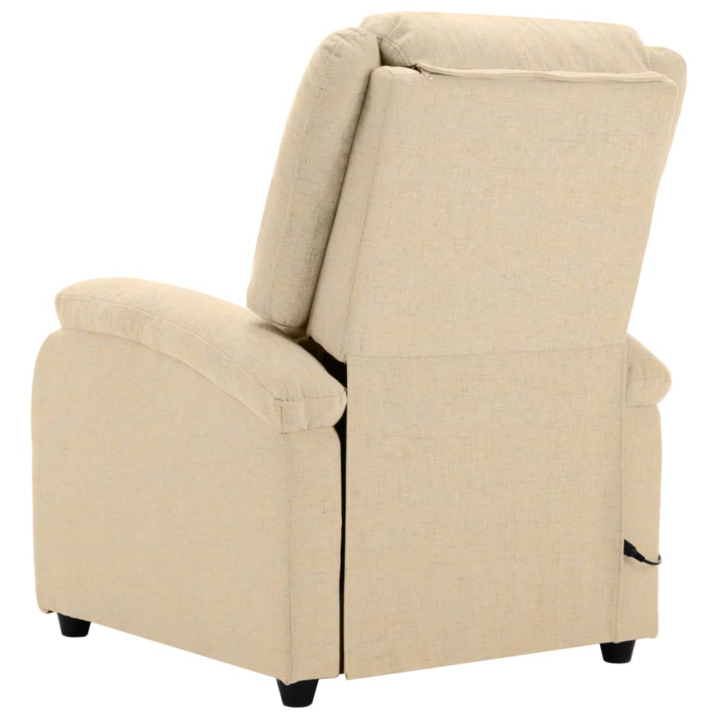 Massagestoel stof crèmekleurig is nu te koop bij PeponiXL, paradijselijk wonen!