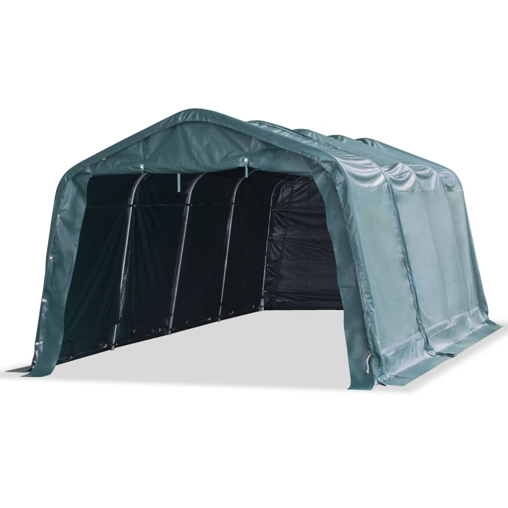 Veetent verwijderbaar 550 g/m² 3,3x6,4 m PVC donkergroen is nu te koop bij PeponiXL, paradijselijk wonen!