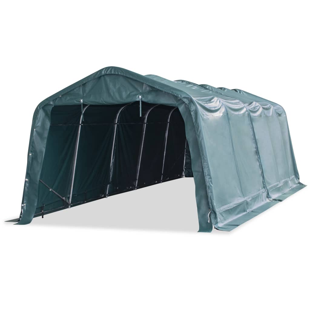 Veetent verwijderbaar 550 g/m² 3,3x8 m PVC donkergroen is nu te koop bij PeponiXL, paradijselijk wonen!