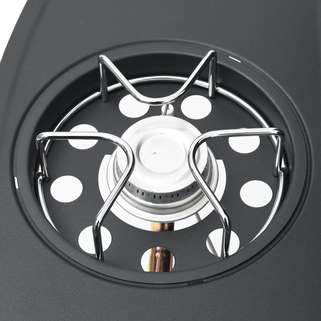 Gasbarbecue 4+1 kookzone staal zwart is nu te koop bij PeponiXL, paradijselijk wonen!