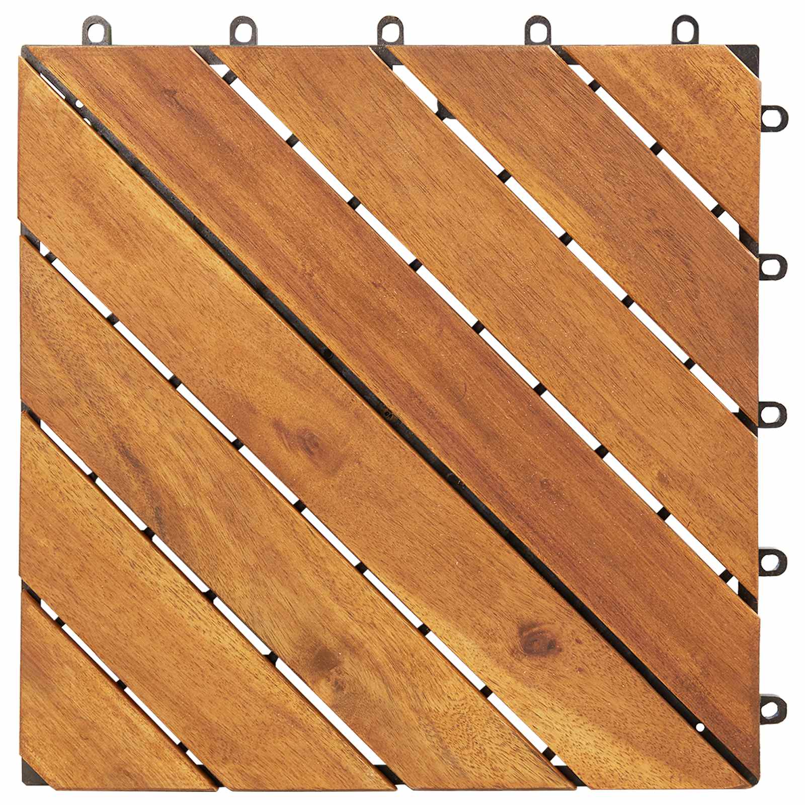 Terras Tegel 10 pcs Bruin 30 x 30 cm Acacia Hardhout is nu te koop bij PeponiXL, paradijselijk wonen!