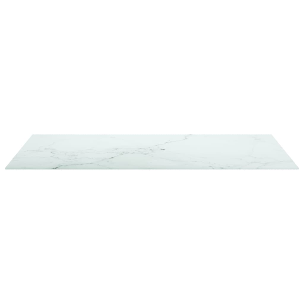 Tafelblad 120x62 cm 8 mm gehard glas met marmeren design wit is nu te koop bij PeponiXL, paradijselijk wonen!