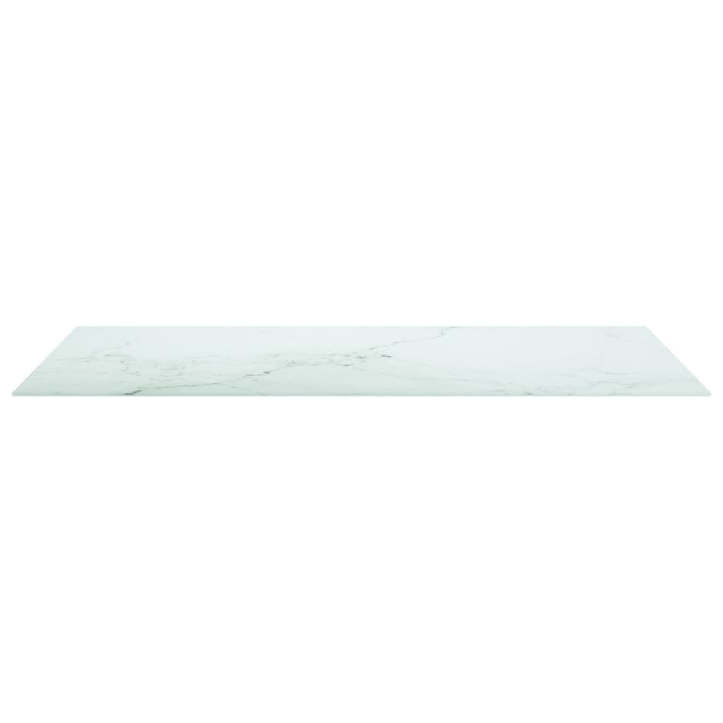 Tafelblad 120x65 cm 8 mm gehard glas met marmeren design wit is nu te koop bij PeponiXL, paradijselijk wonen!