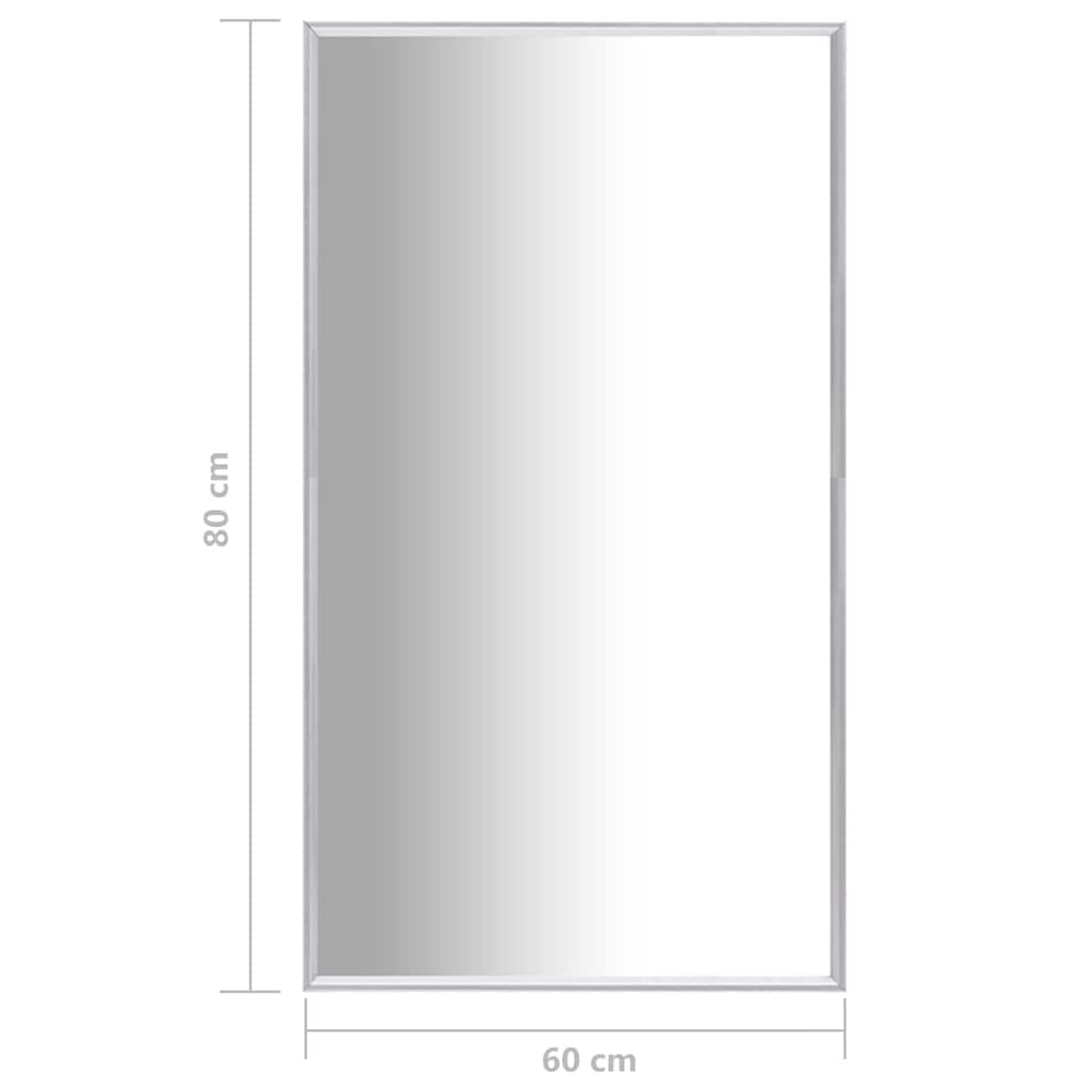 Spiegel 80x60 cm zilverkleurig is nu te koop bij PeponiXL, paradijselijk wonen!