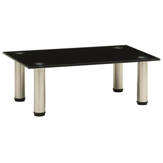 Tv-meubel 40x35x17 cm gehard glas zwart is nu te koop bij PeponiXL, paradijselijk wonen!
