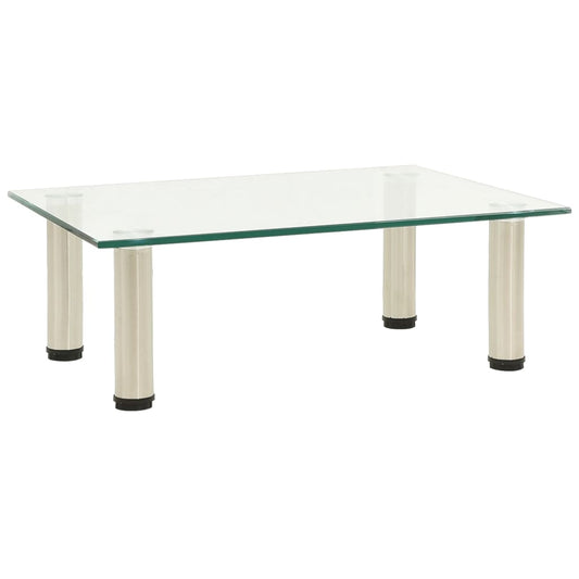 Tv-meubel 40x35x17 cm gehard glas transparant is nu te koop bij PeponiXL, paradijselijk wonen!