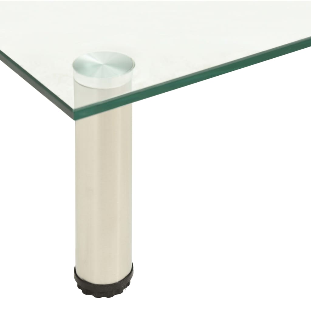Tv-meubel 40x35x17 cm gehard glas transparant is nu te koop bij PeponiXL, paradijselijk wonen!