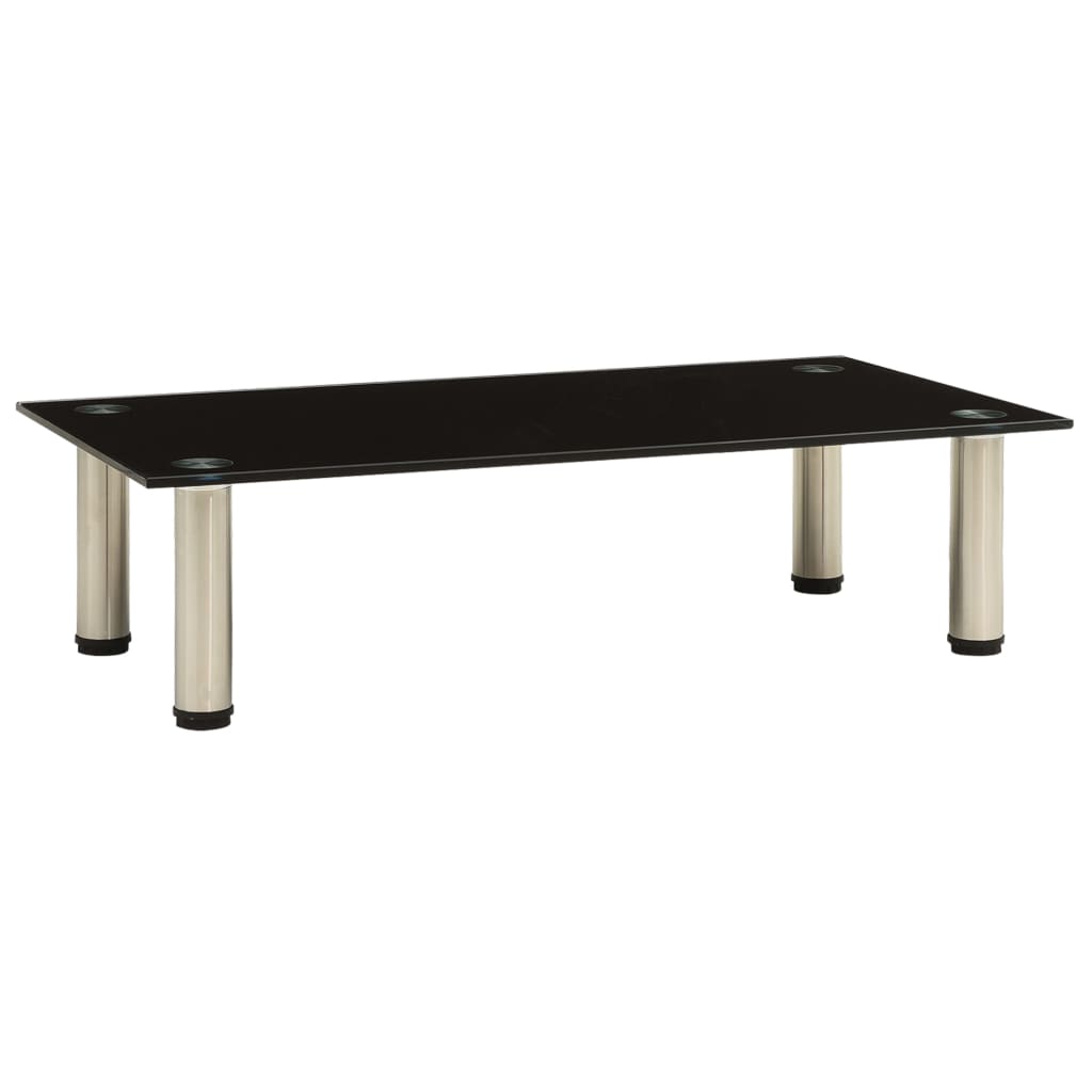 Tv-meubel 60x35x17 cm gehard glas zwart is nu te koop bij PeponiXL, paradijselijk wonen!
