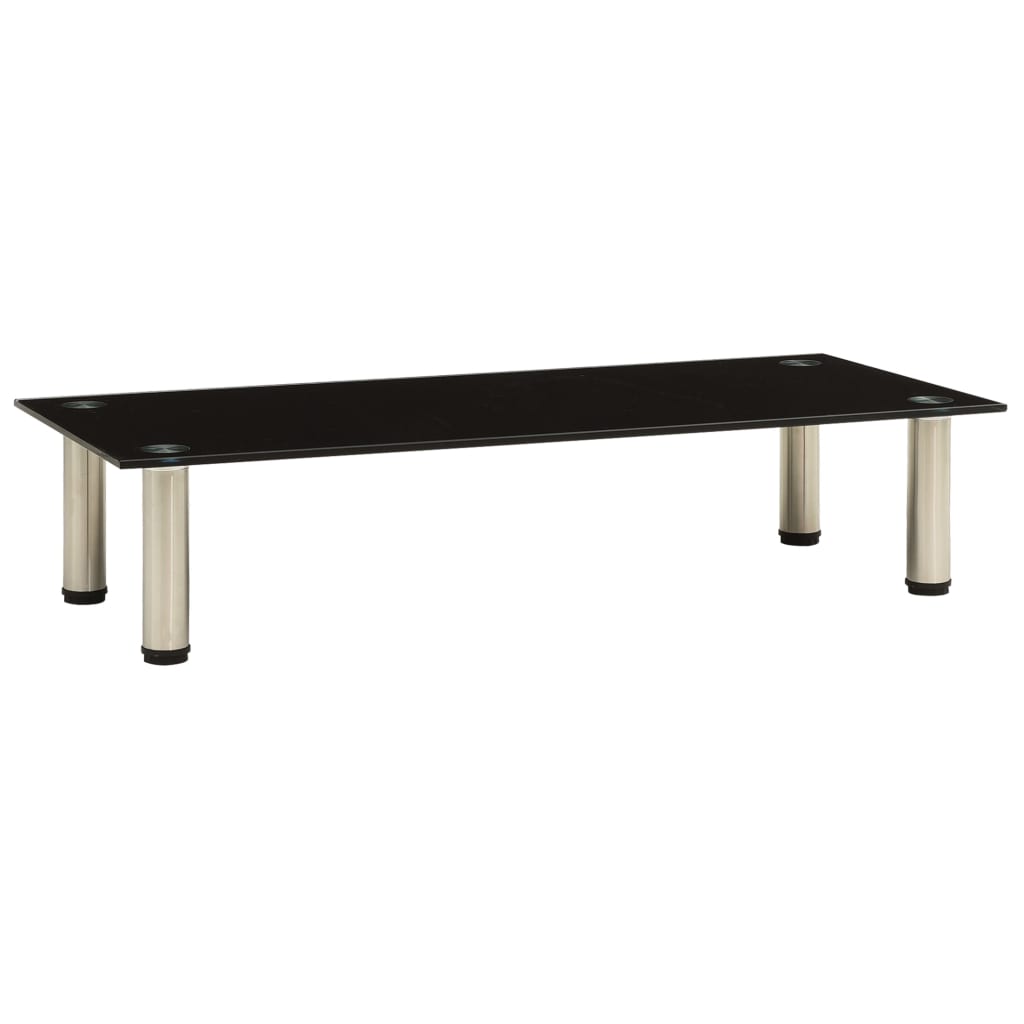 Tv-meubel 80x35x17 cm gehard glas zwart is nu te koop bij PeponiXL, paradijselijk wonen!