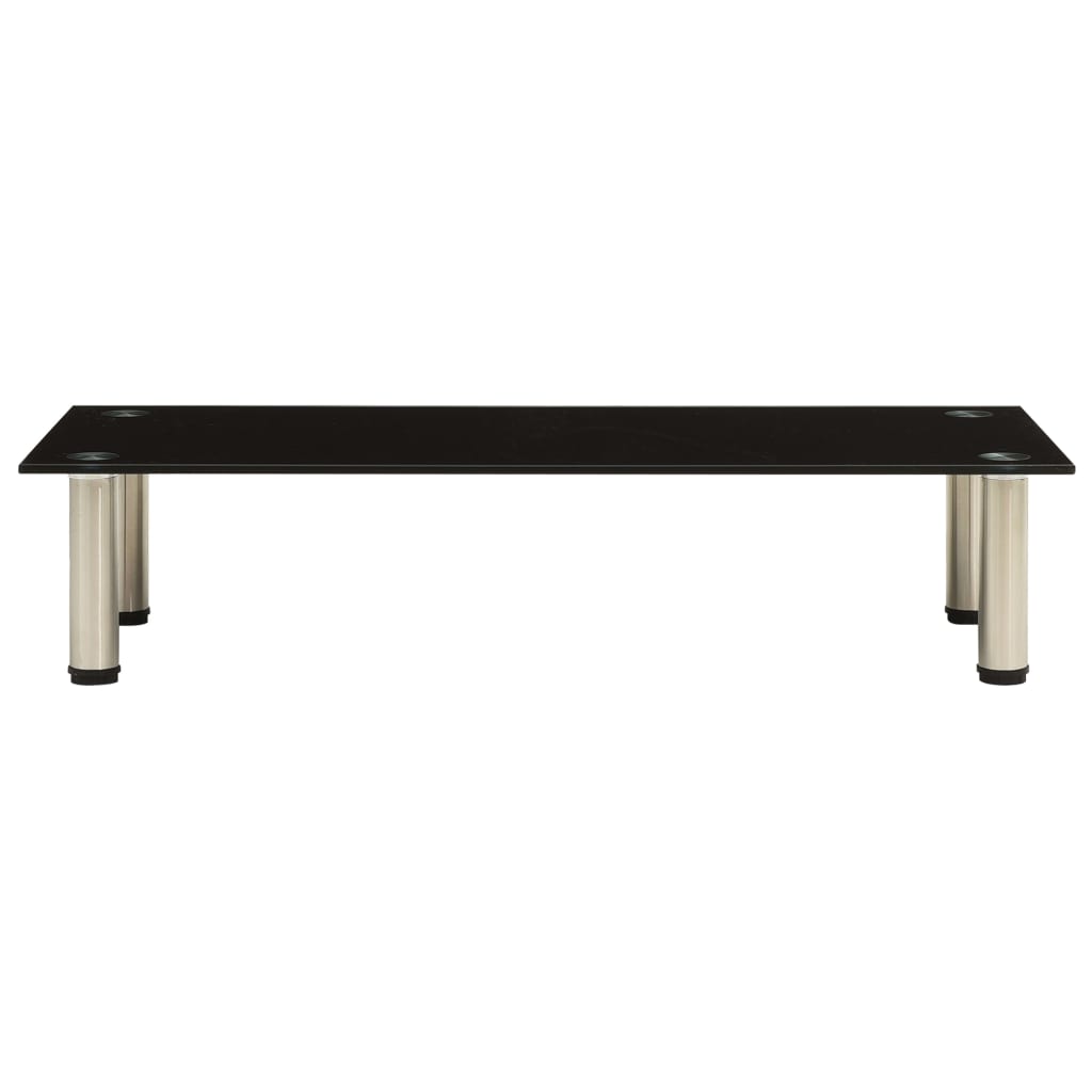 Tv-meubel 80x35x17 cm gehard glas zwart is nu te koop bij PeponiXL, paradijselijk wonen!