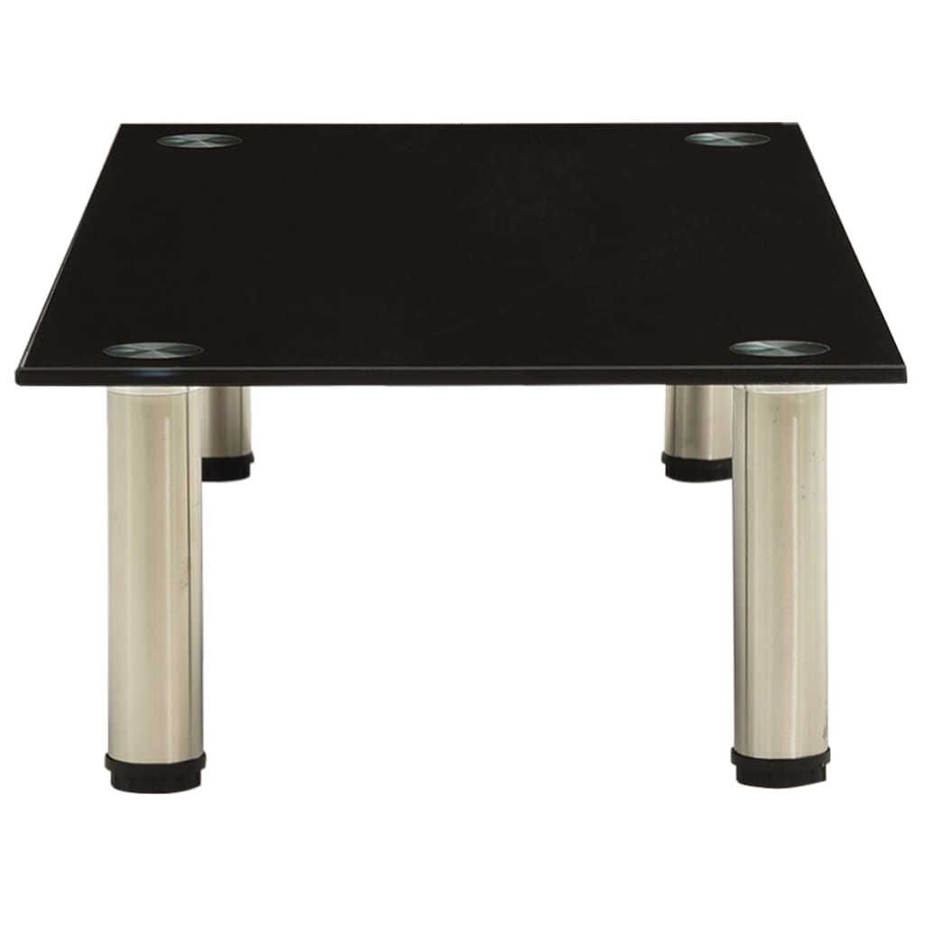 Tv-meubel 80x35x17 cm gehard glas zwart is nu te koop bij PeponiXL, paradijselijk wonen!